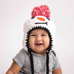 Snowman Beanie Hat: S (0-6 Months)