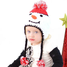 Load image into Gallery viewer, Snowman Beanie Hat: S (0-6 Months)