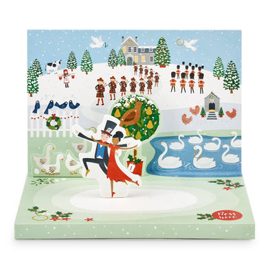The 12 Days of Christmas Music Box Card