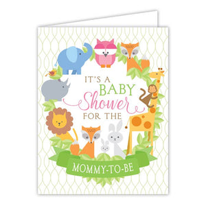 It's A Baby Shower Animal  Card