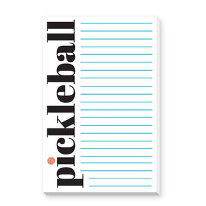 TENNIS, GOLF OR PICKLEBALL LARGE LINED NOTEPAD