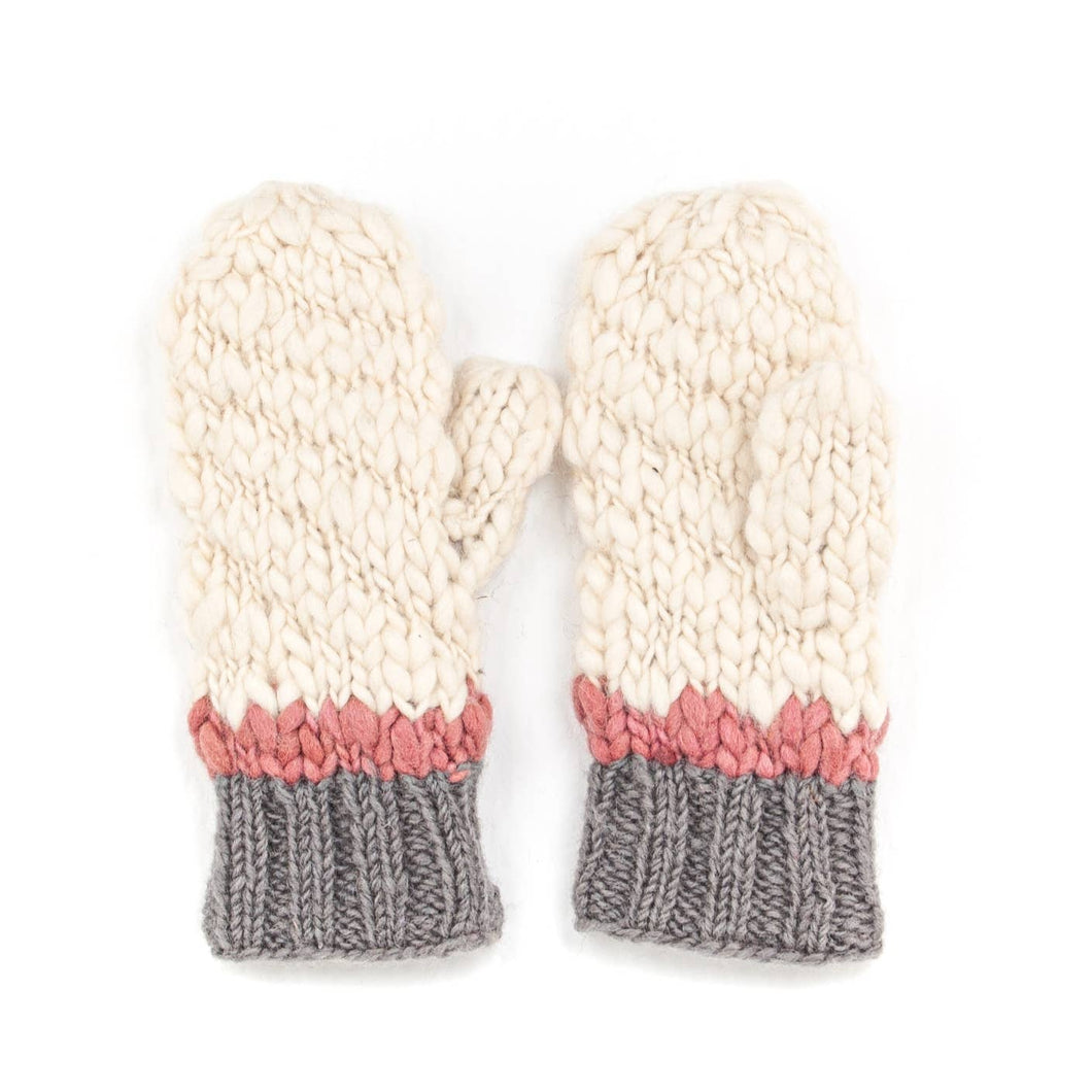 Queenie - women's wool knit mittens