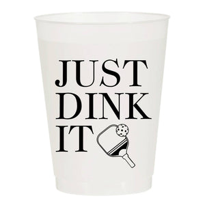 Just Dink It Pickleball Frosted Cups- Sports
