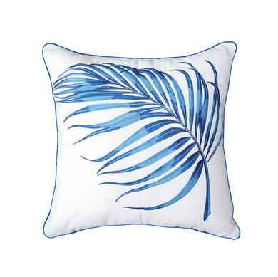 Blue Parlor Palm Indoor/Outdoor Pillow