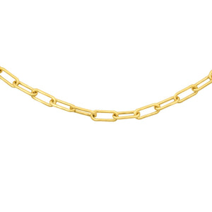 Gold Oval Chain 3.5mm 18"
