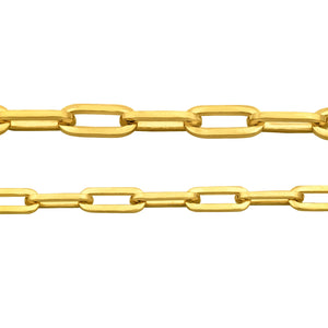 Oval Large Gold Double Wrap Bracelet 7.1mm 7.5"