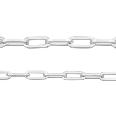 Oval Medium Silver Double Wrap Bracelet 5.2mm 7.5