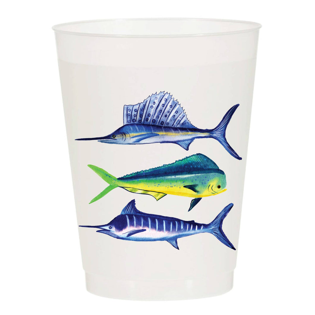 Sport Fish - Reusable Cups -  Set of 10