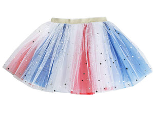 Red White and Blue with Stars Tutu
