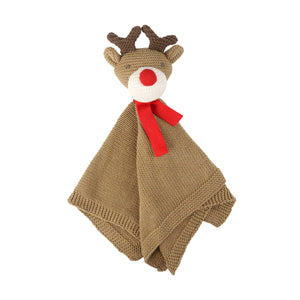 Organic Knit Reindeer Lovey