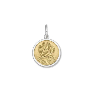 Paw Print Gold Center Small