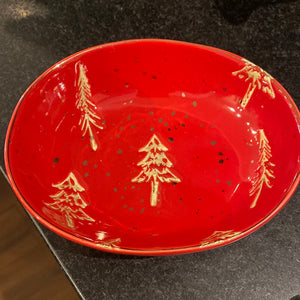 Red Dish w Gold tree