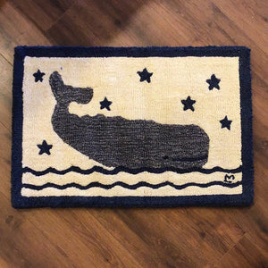 WHALE ON WATER 20X30 RUG