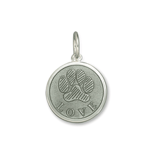 Load image into Gallery viewer, Paw Print Pewter Small