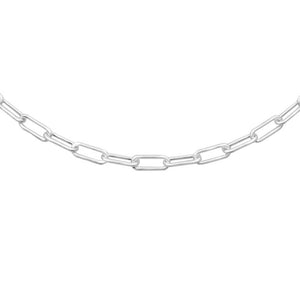 Oval Silver Chain 5.2mm 24"