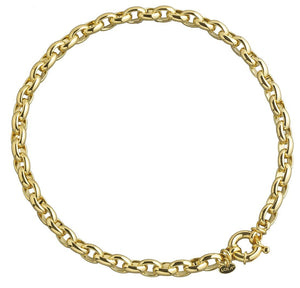 Rolo Necklace 9mm Gold 16"