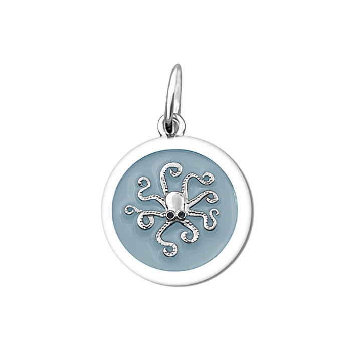 Octopus Silver Pale Blue Small